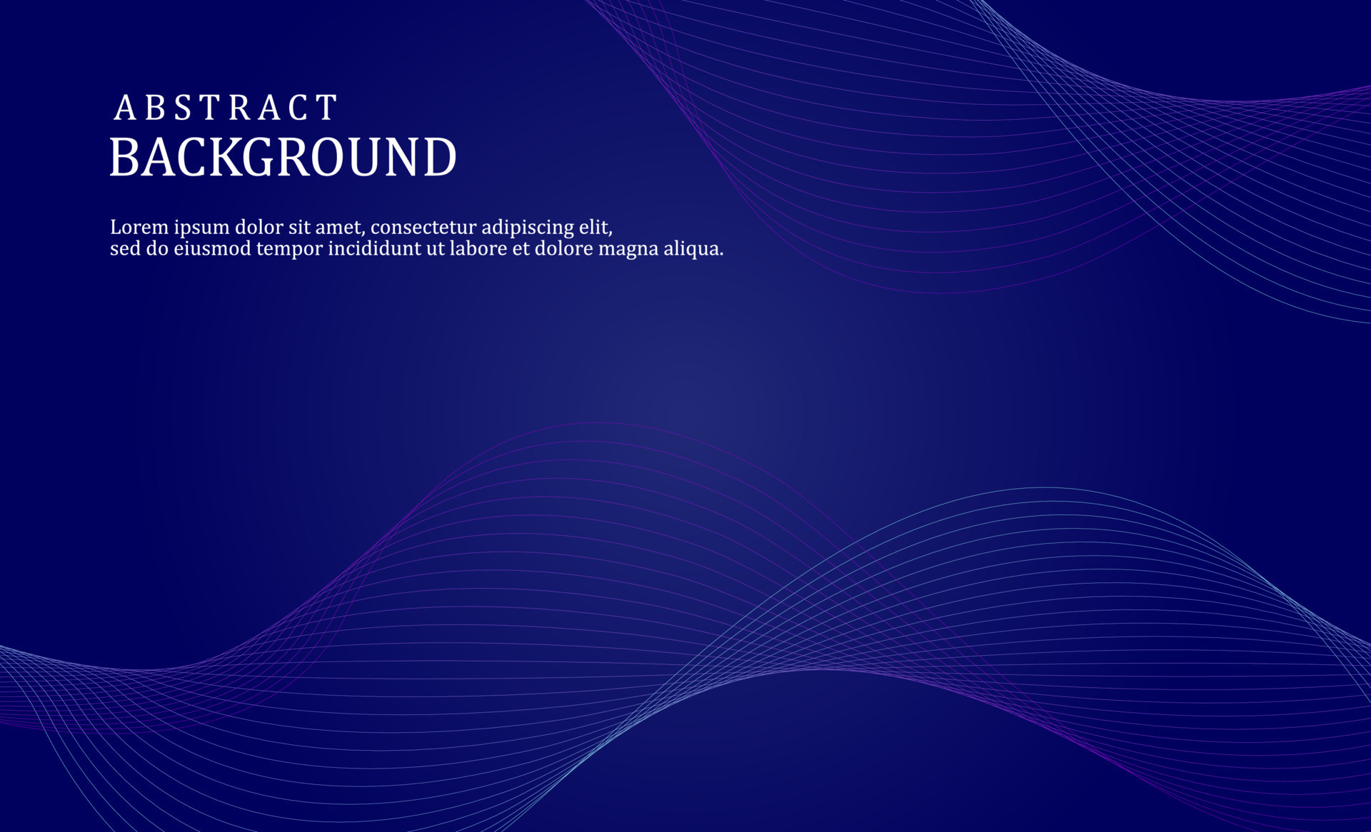 abstract dark blue background with wave line style 15567791 Vector Art