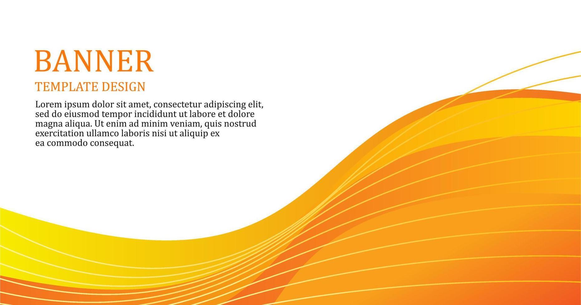yellow background for banner template vector