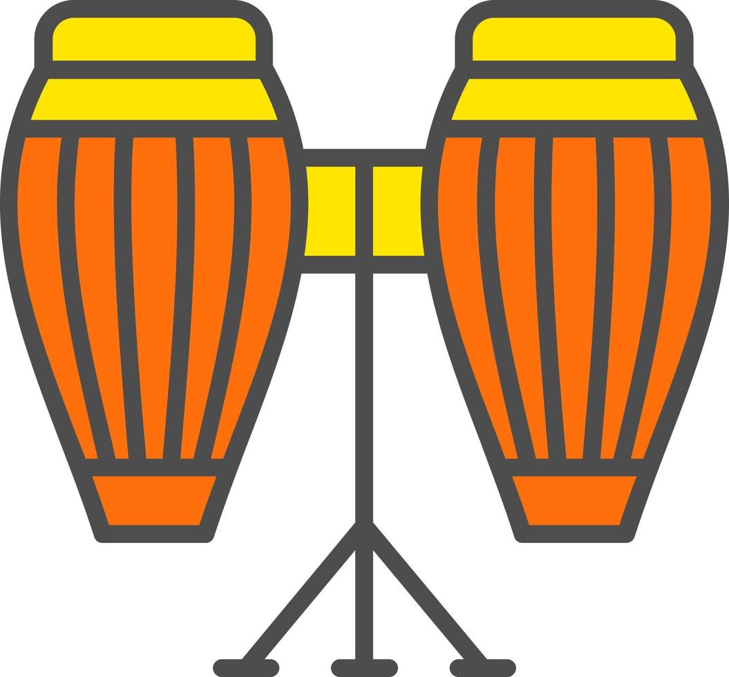 icono de vector de conga