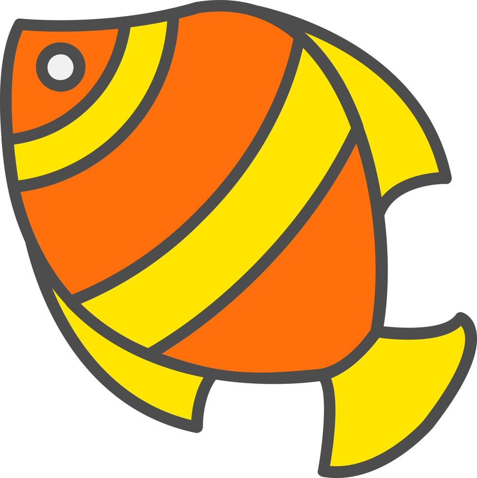 icono de vector de pescado