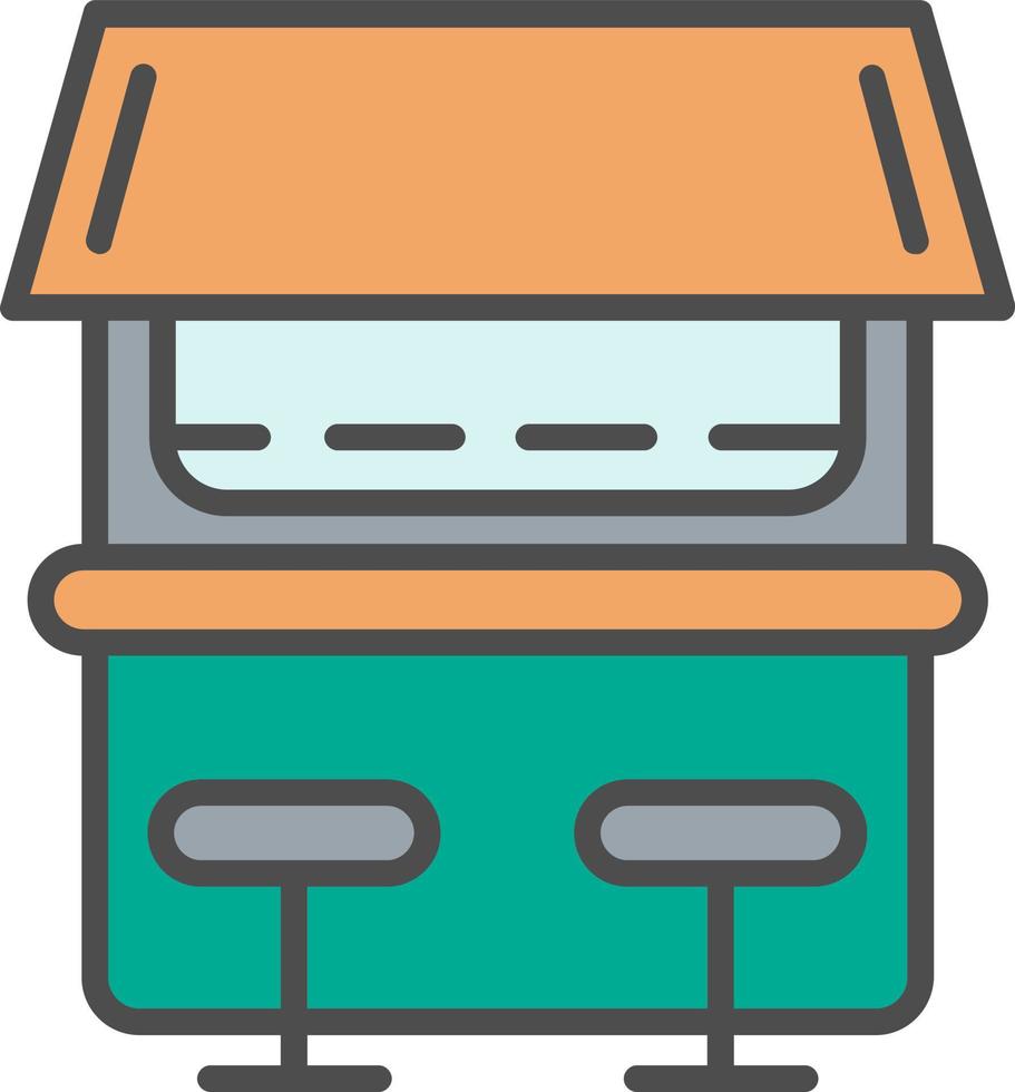 Beach Bar Vector Icon