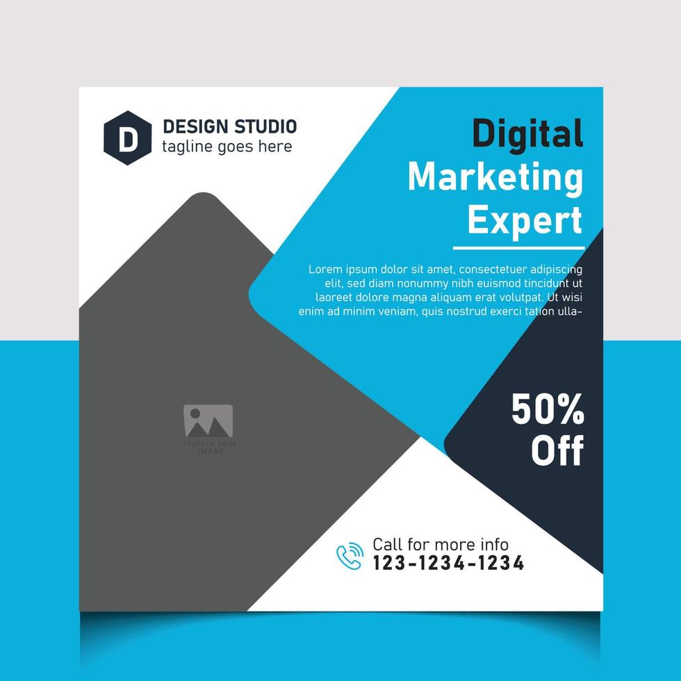 Digital Marketing Social Media Post vector
