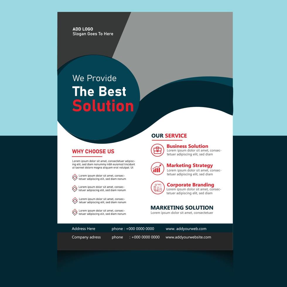 Multipurpose Modern Corporate Flyer Template design vector