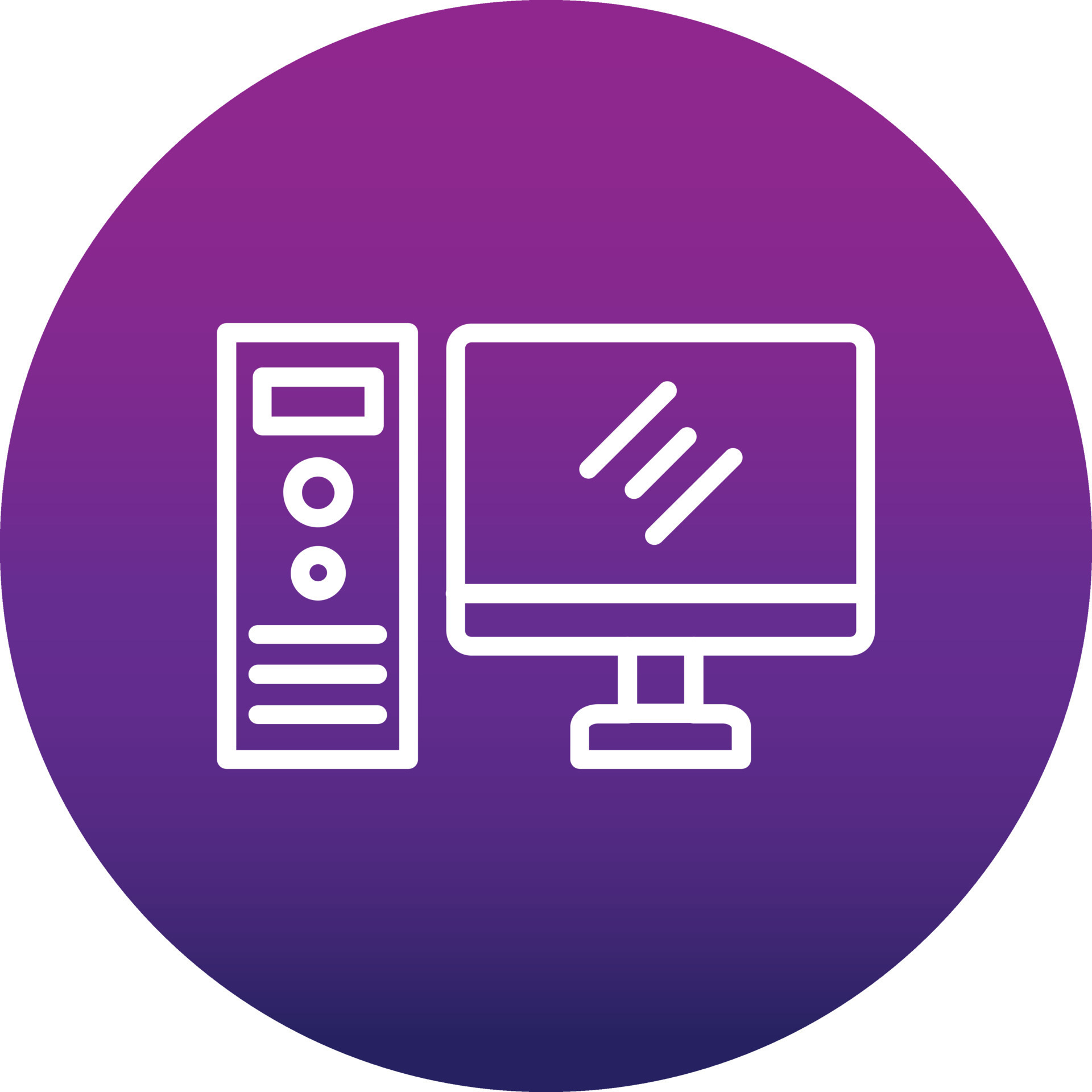 Desktop Computer Vector Icon 15568417 Vector Art at Vecteezy