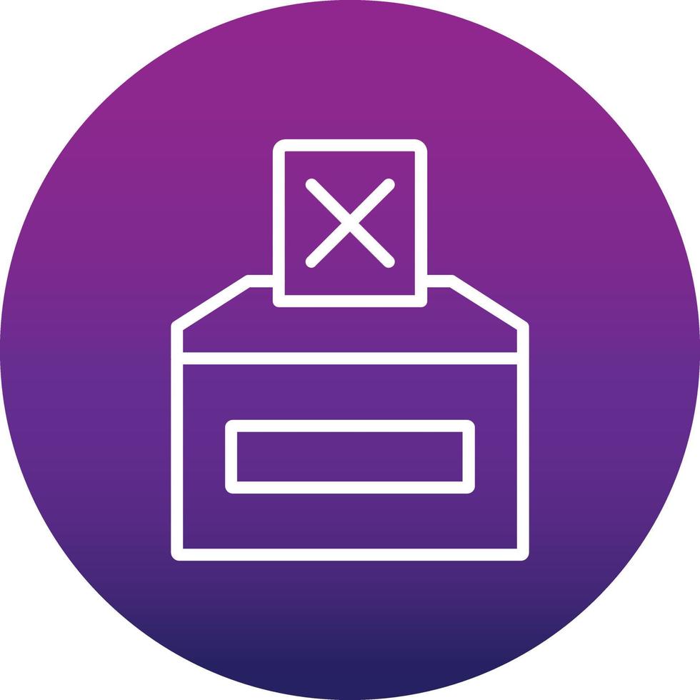 Vote No Vector Icon