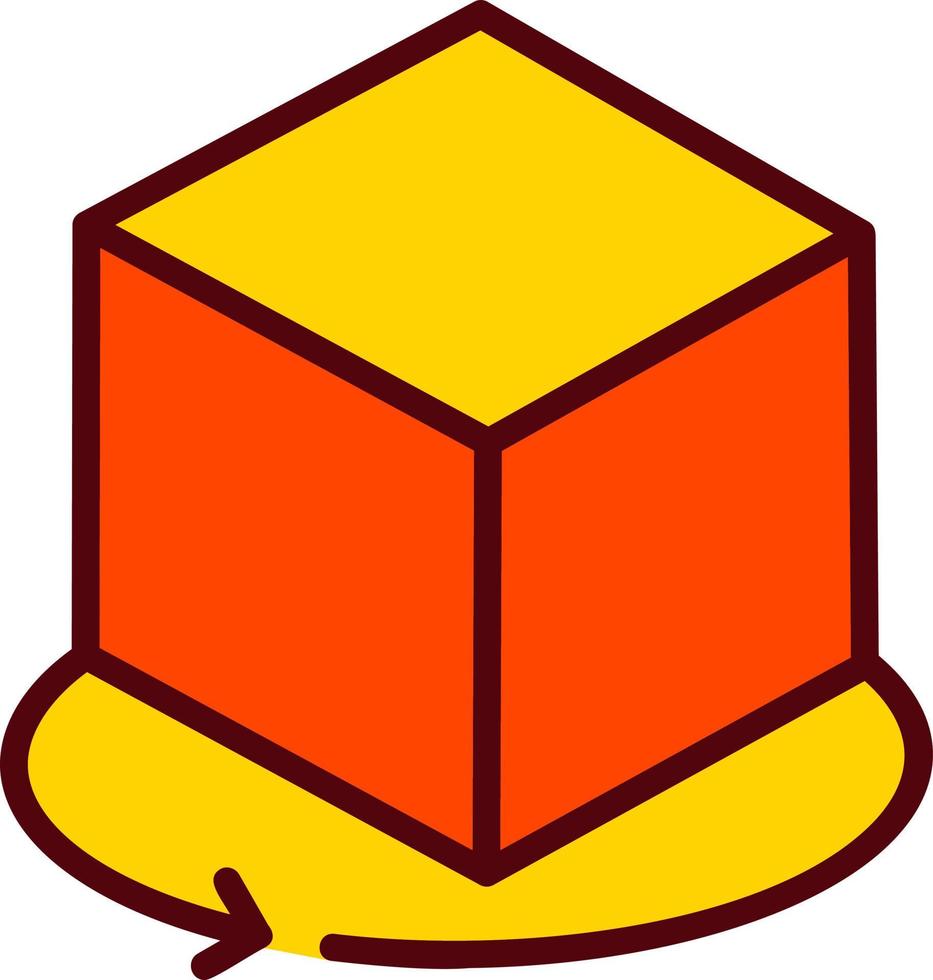 icono de vector de cubo 3d