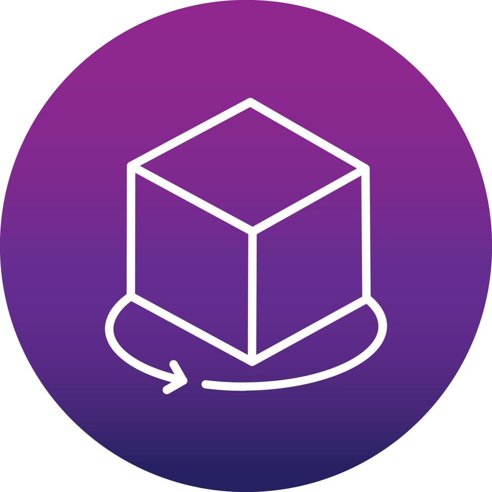 3d Cube Vector Icon