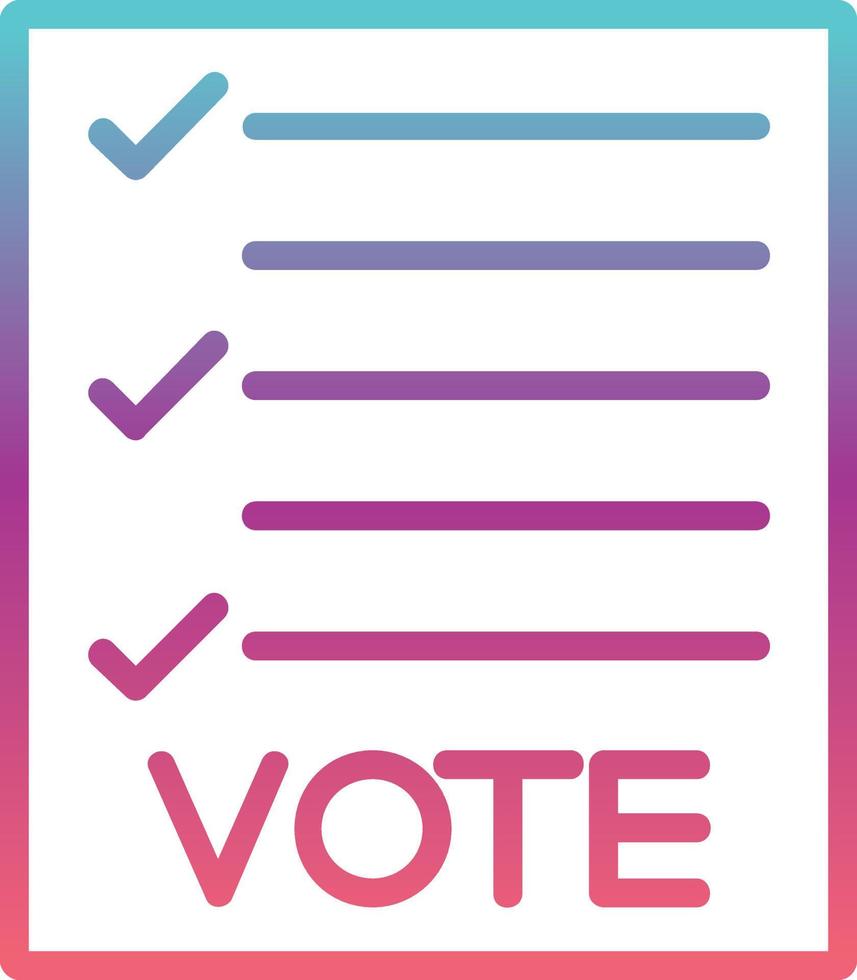 Ballot Vector Icon