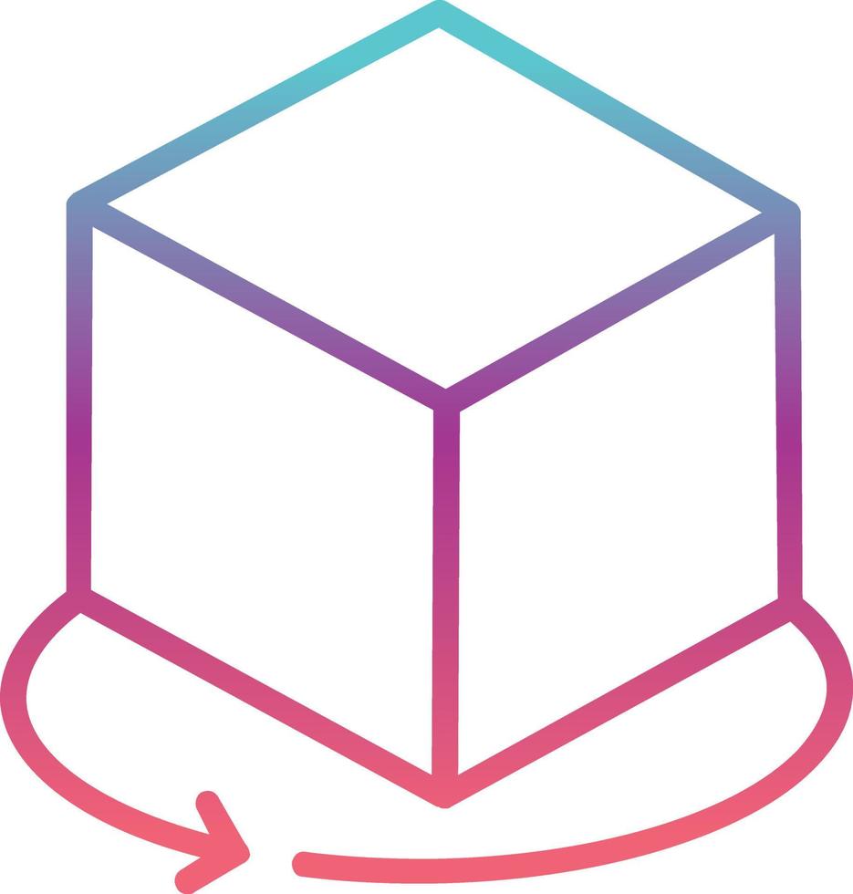 3d Cube Vector Icon