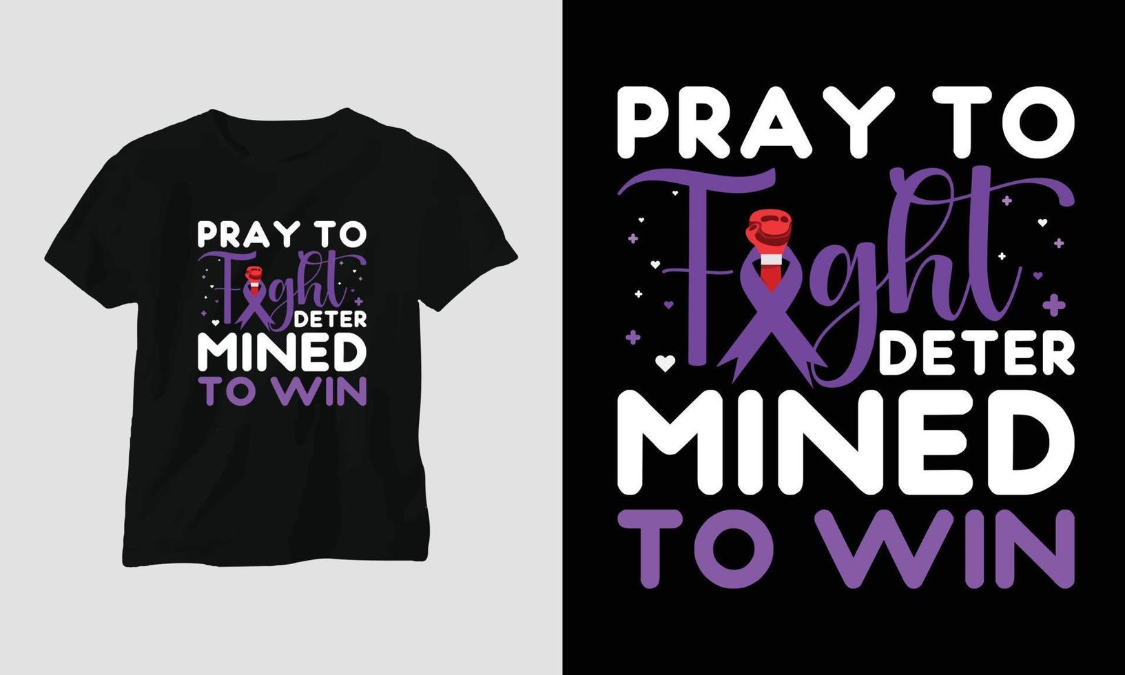 World Cancer Day T-shirt Design with Ribbon, Fist, Love, Butterfly, and motivational quotes vector