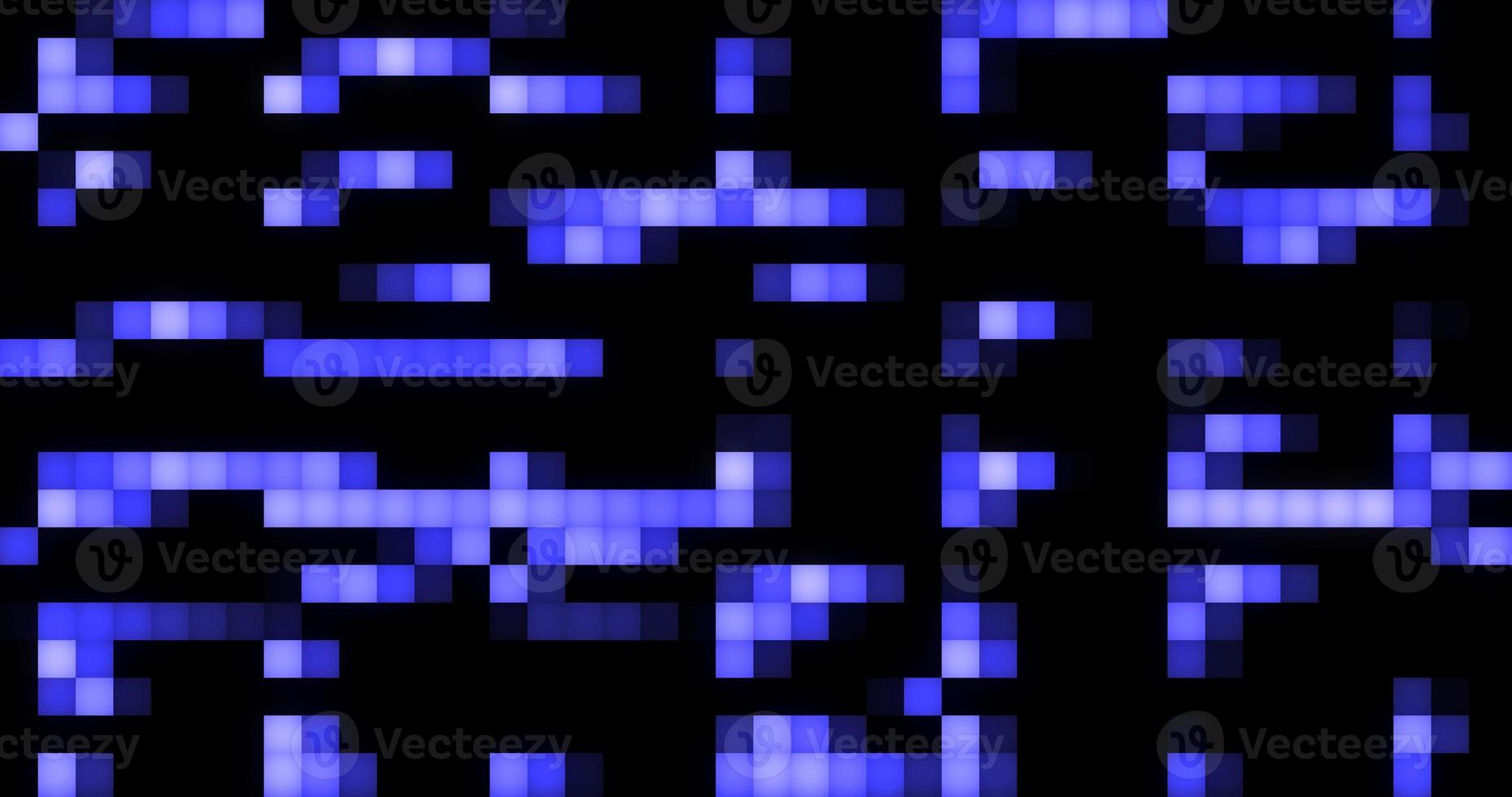 Abstract background. Blue and white moving squares and lines are beautiful and glowing magical energy photo