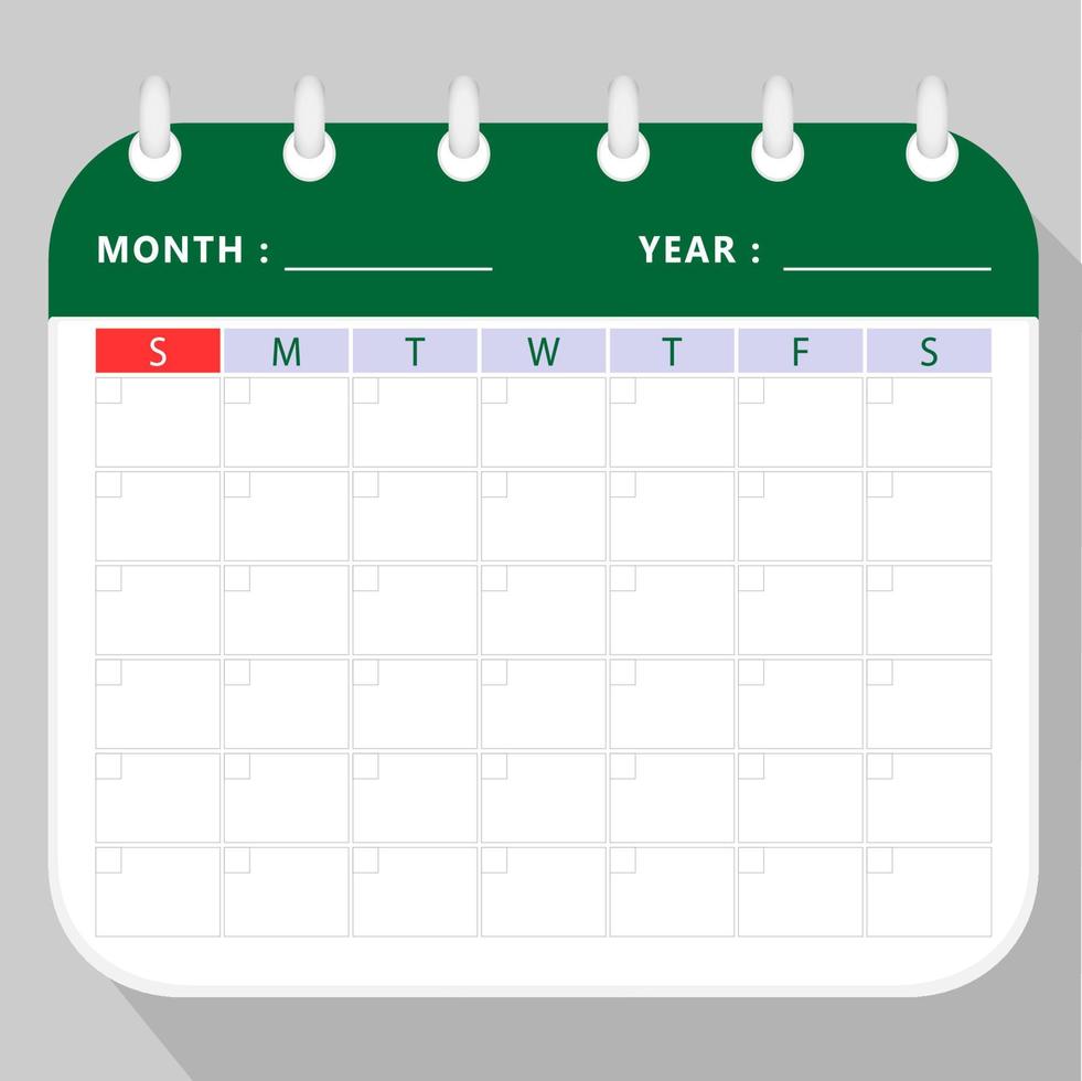 Calendar planner icon. Vector illustration.