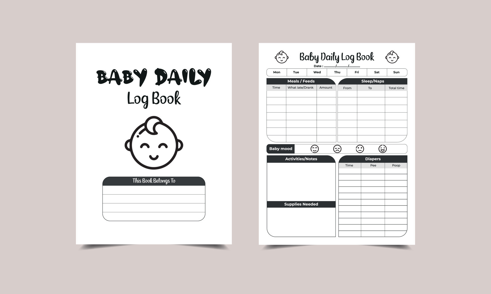 Printable Baby Log Unbeatable Offers Tratenor es