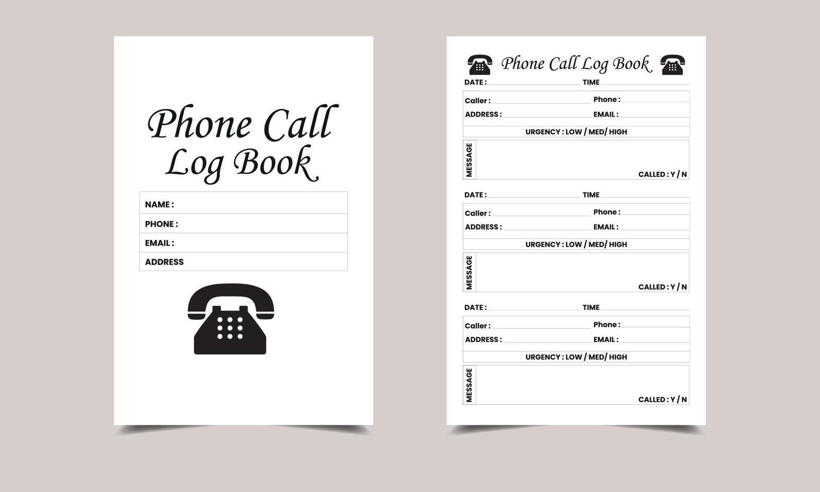 phone-call-log-book-kdp-interior-design-printable-logbook-15569875-vector-art-at-vecteezy for Free Printable Phone Call Log phone call log book KDP Interior design. Printable logbook 15569875 Vector Art at Vecteezy for Free Printable Phone Call Log