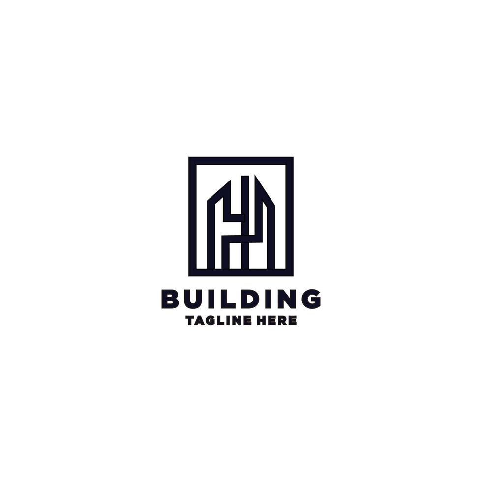 Building logo for construction logo icon design vector