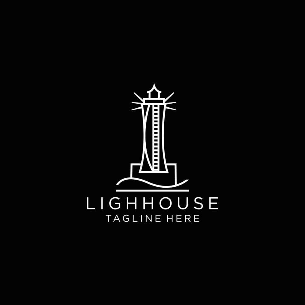 Ligh House logo icon design vector