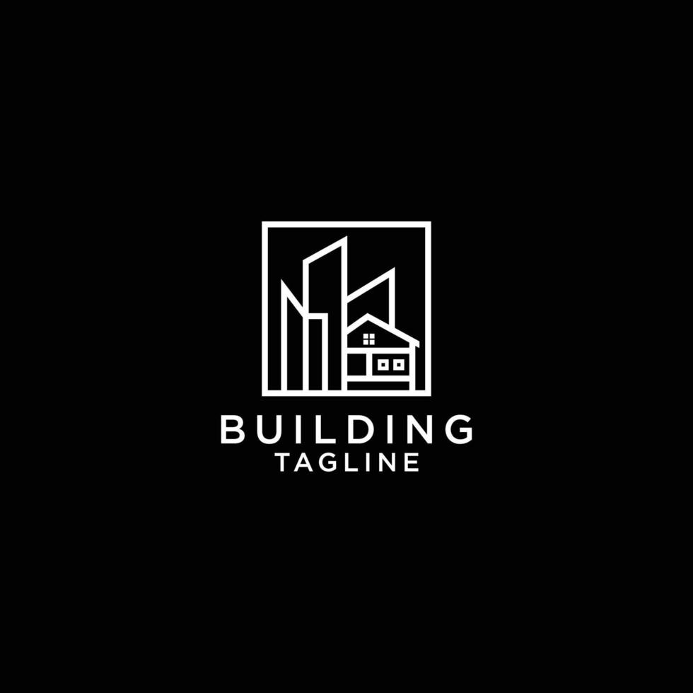 Building logo for construction logo icon design vector