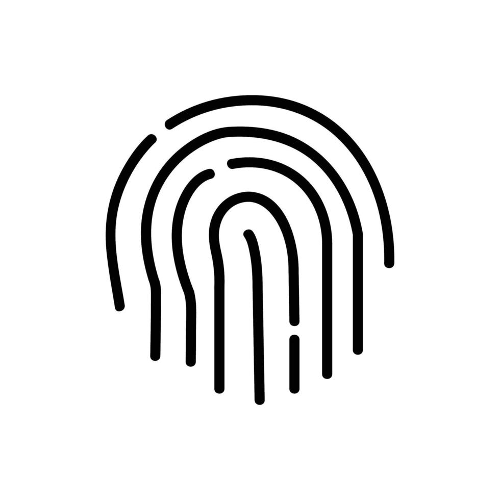 Fingerprint Vector Icon