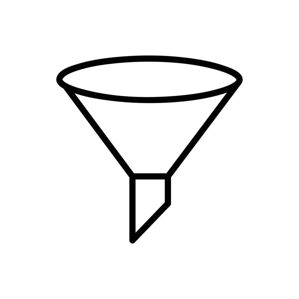 Funnel vector icon 15570111 Vector Art at Vecteezy