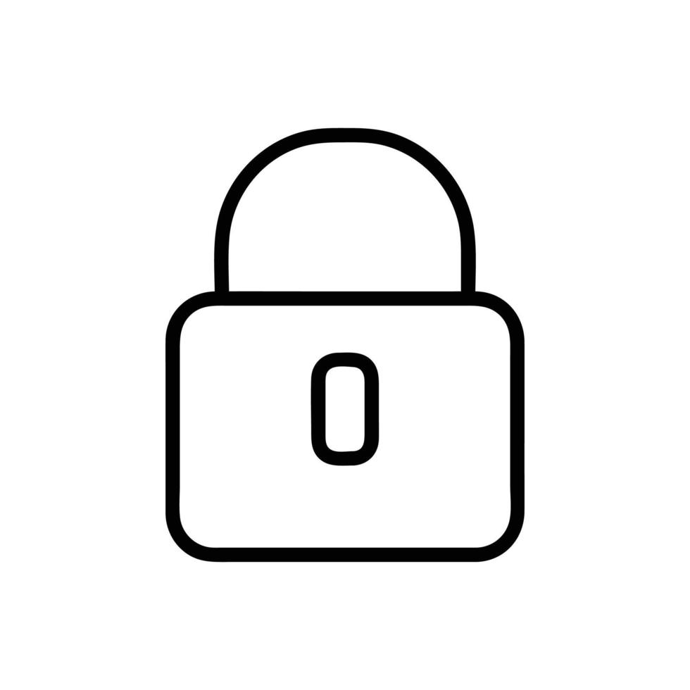 lock icon illustration vector