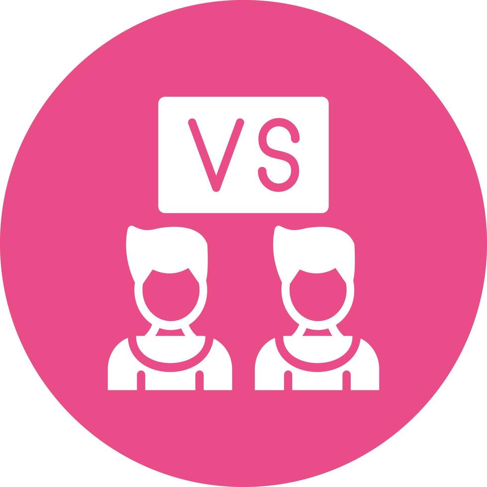 versus icono de vector