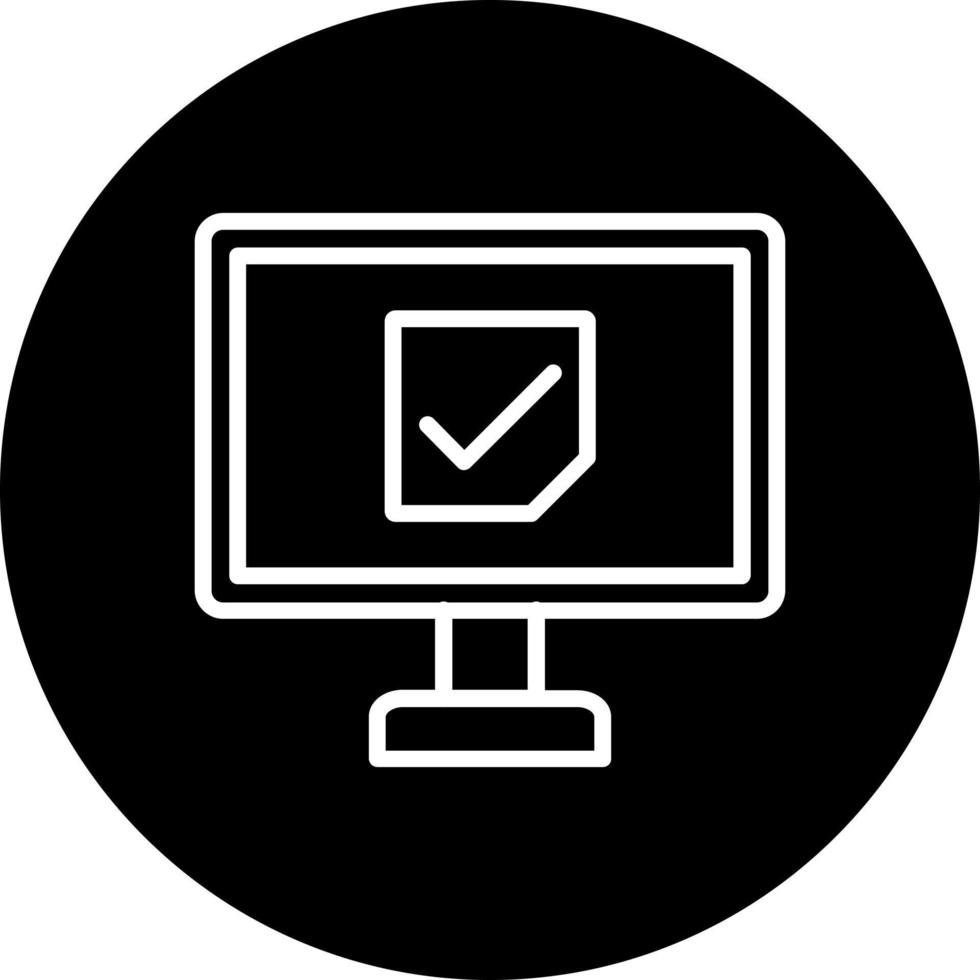 icono de vector de marca de verificación