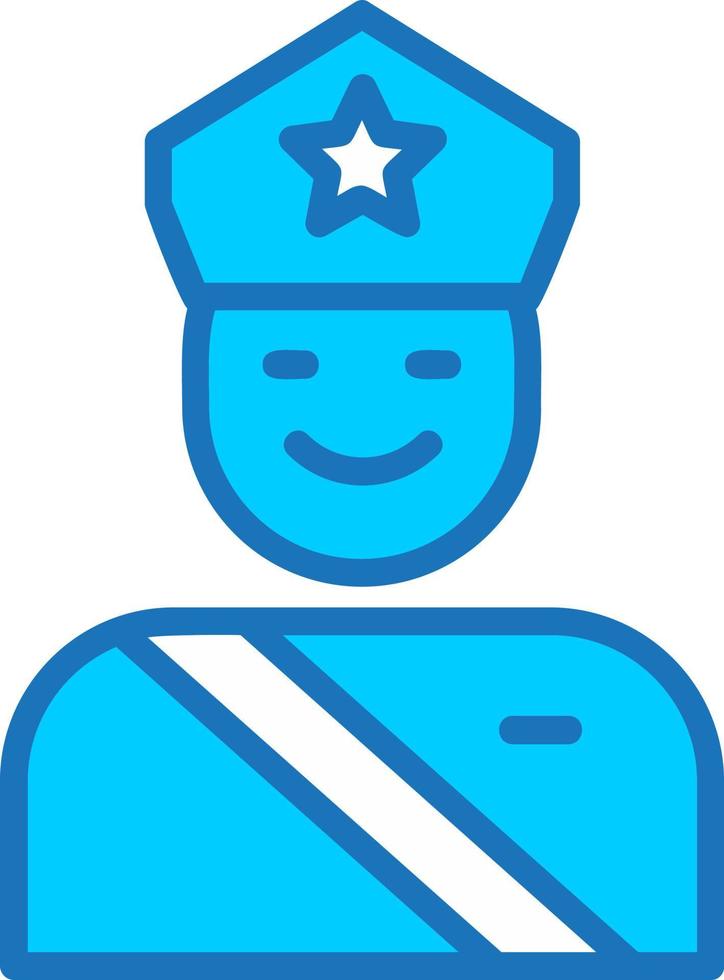 icono de vector de guardia de seguridad