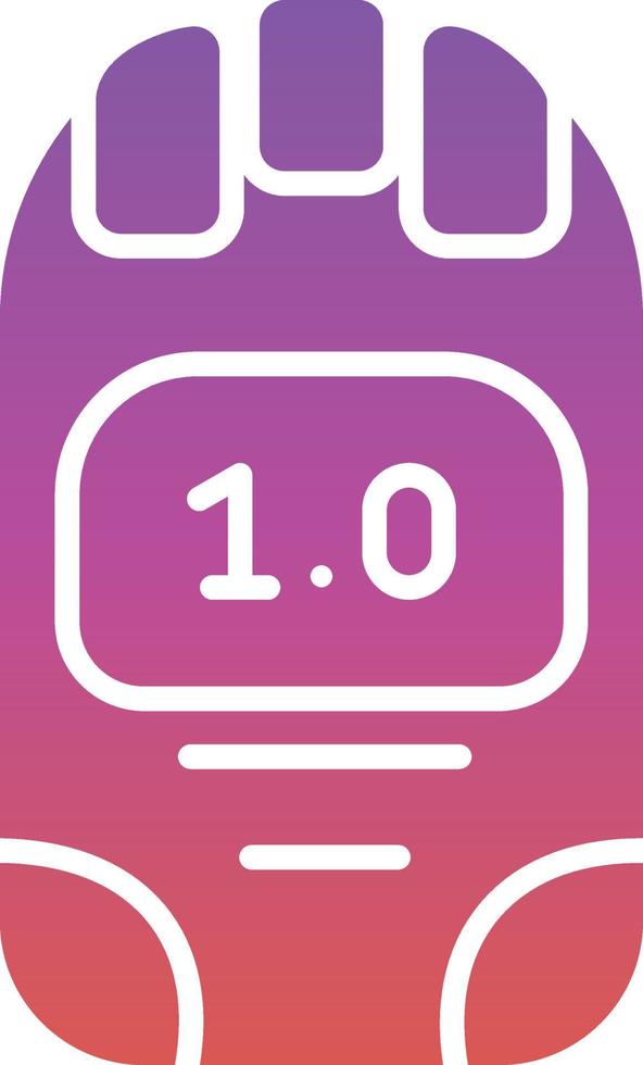 Dosimeter Glyph Icon vector