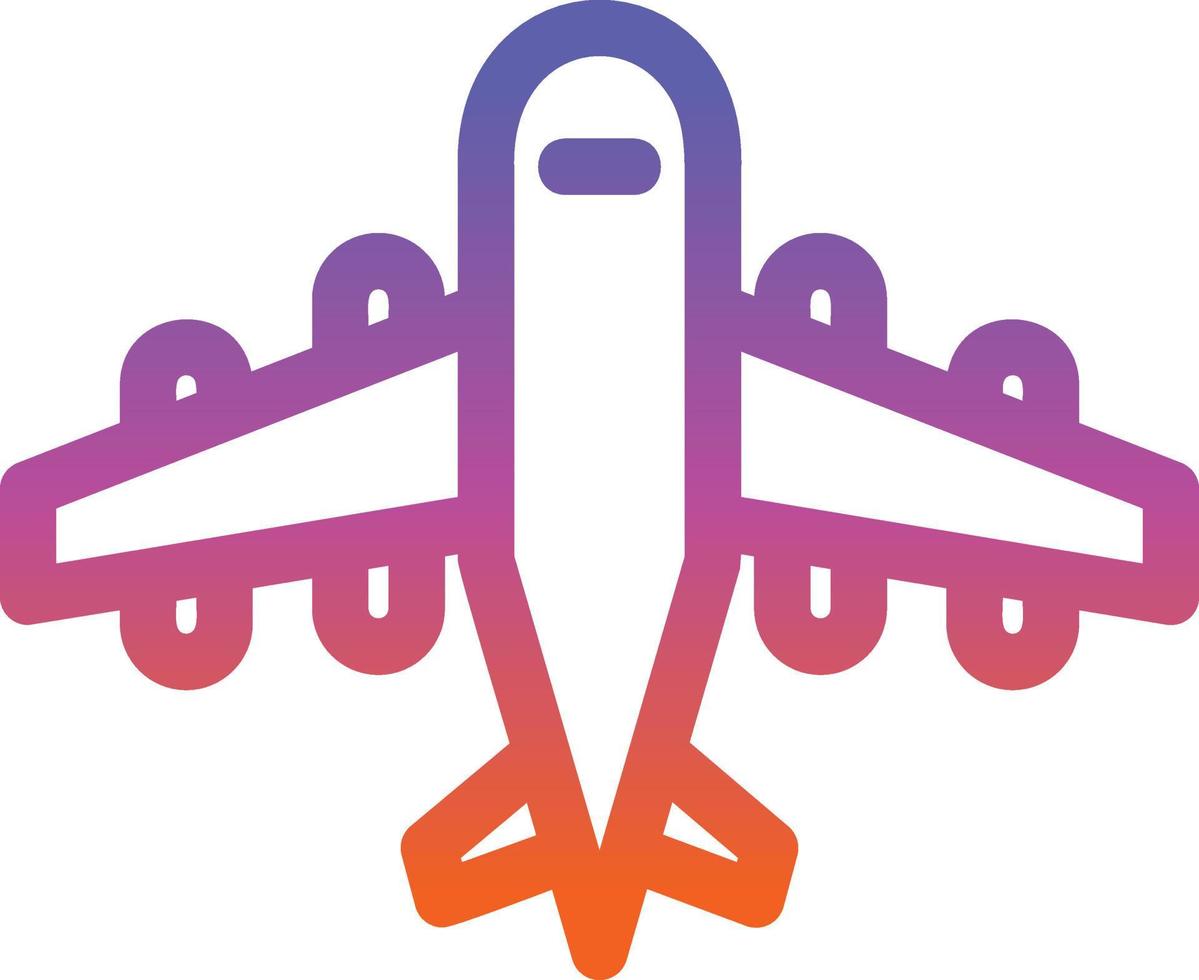 Airplane Glyph Icon vector