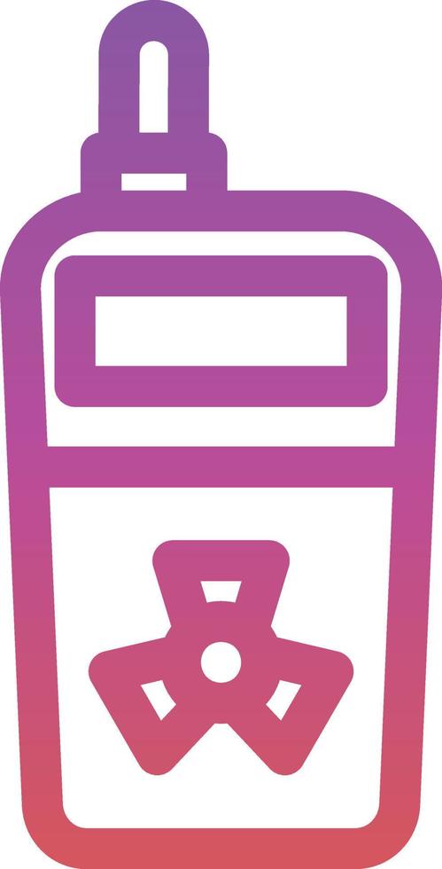 Radiation Detector Glyph Icon vector