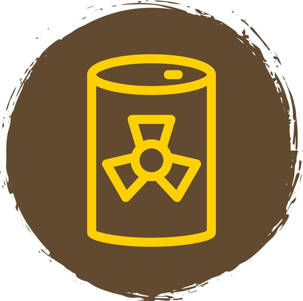 Nuclaer Tank Glyph Icon vector
