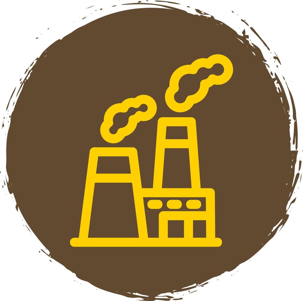 Power Station Glyph Icon vector