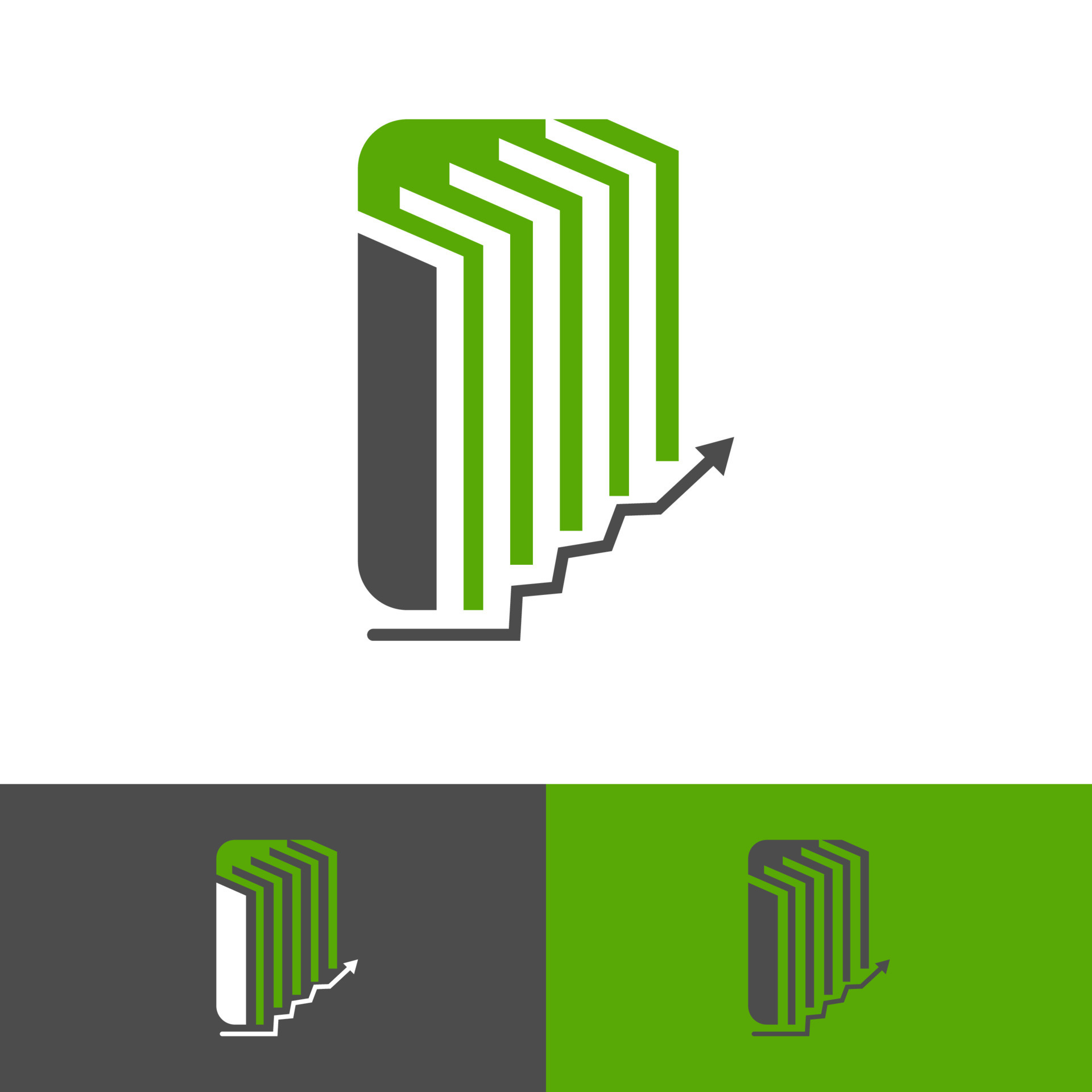 paper books with digital sign for ebook library logo design vector icon ...