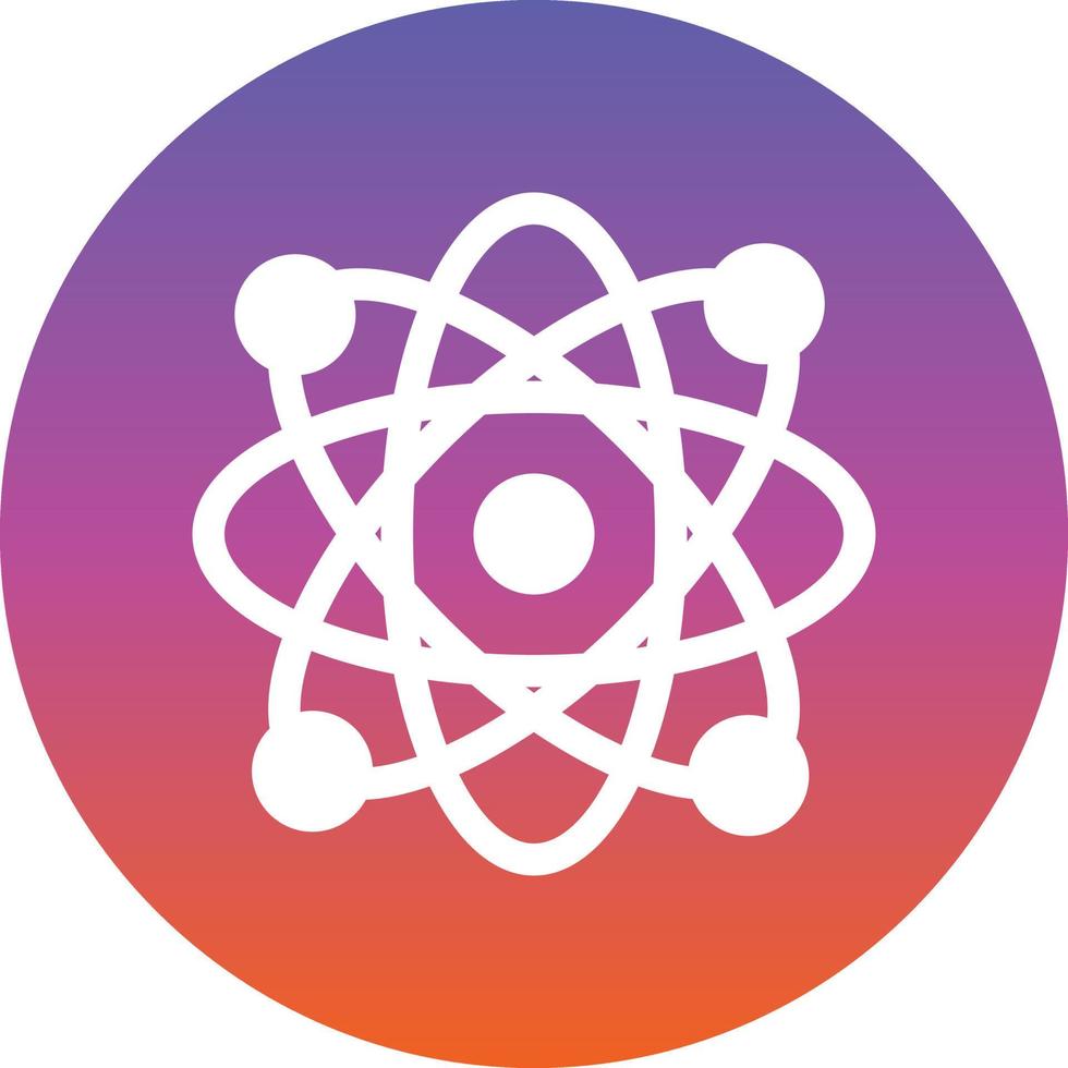 Atoms Glyph Icon vector