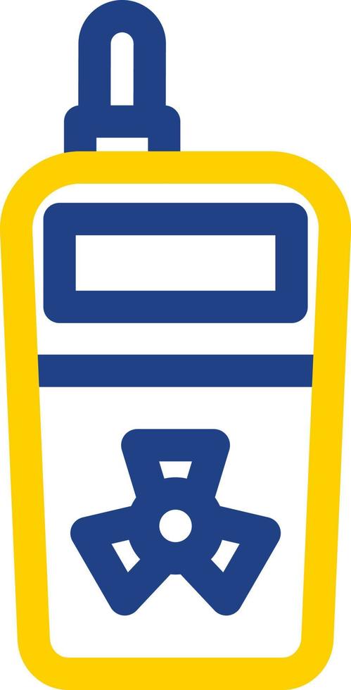 Radiation Detector Glyph Icon vector