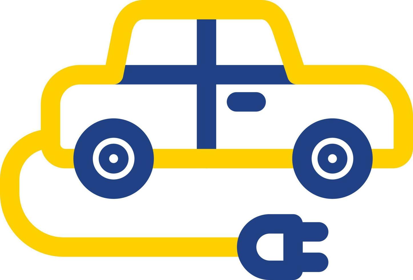 Electric Car Glyph Icon vector