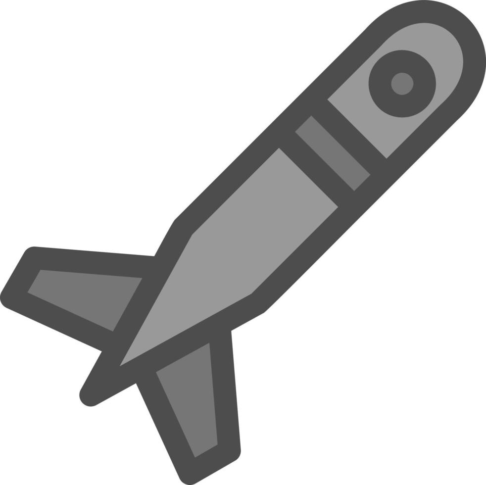 Missile Glyph Icon vector