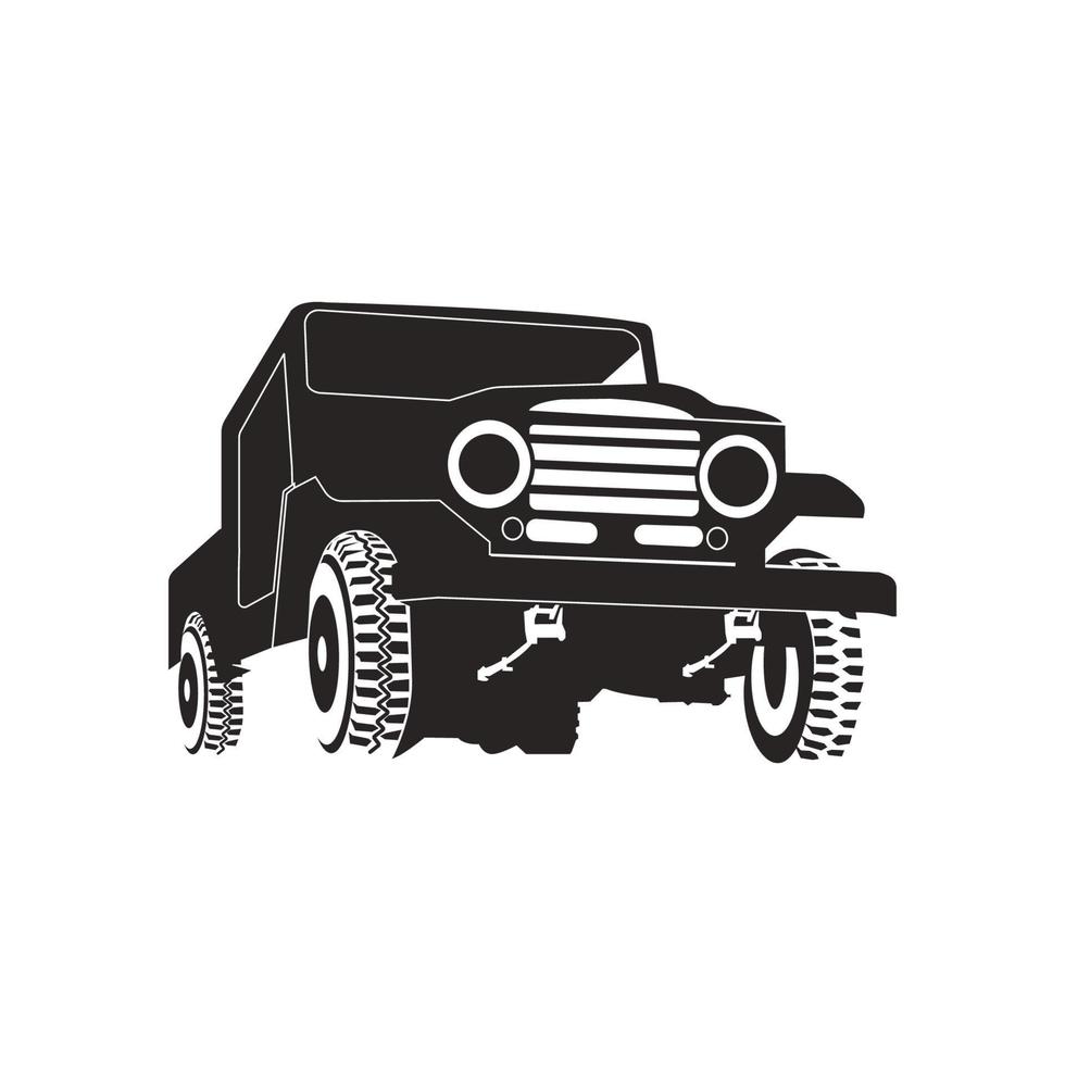 off-road suv car 4x4 icon vector