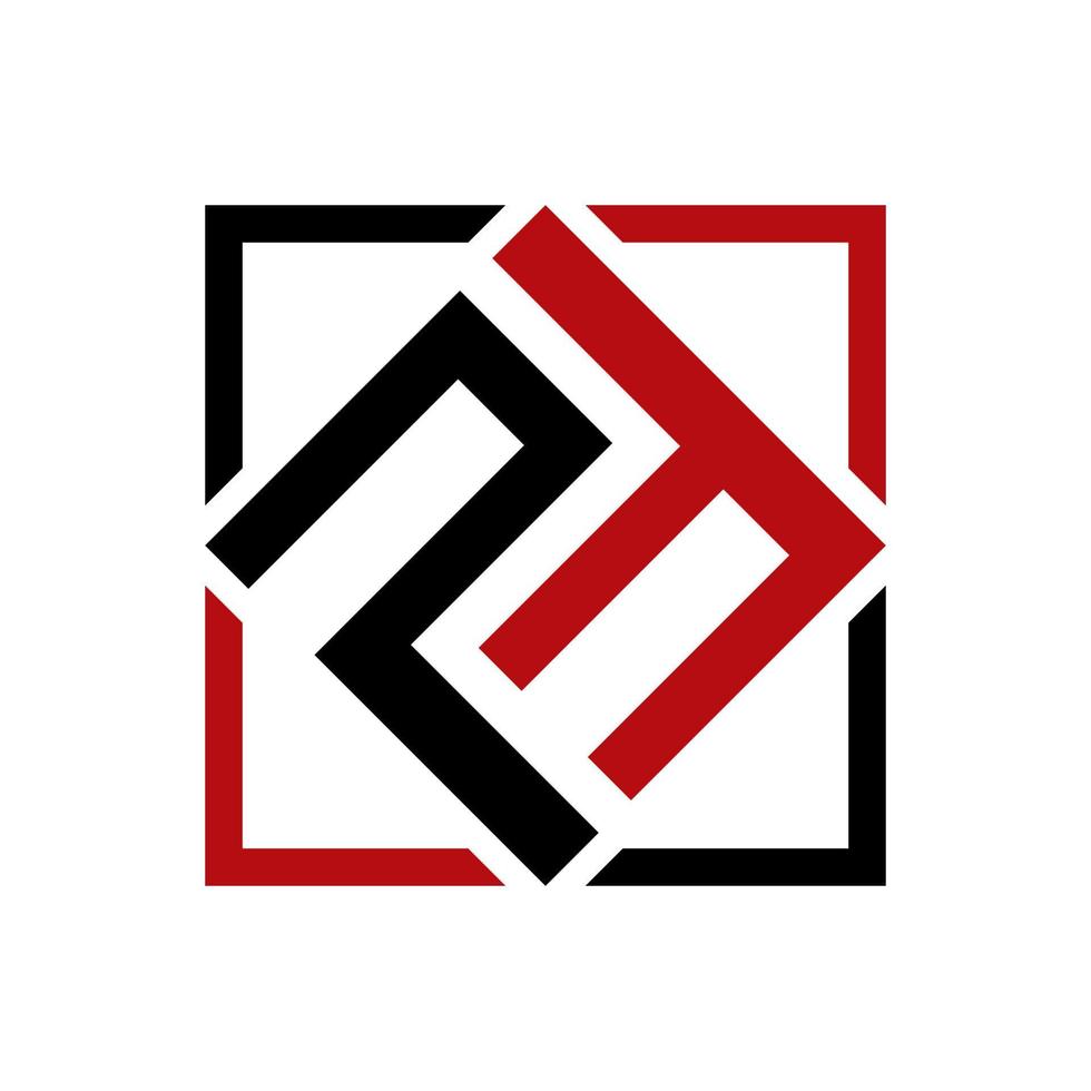 modern PF logo F P initial Letter design vector graphic concept illustrations