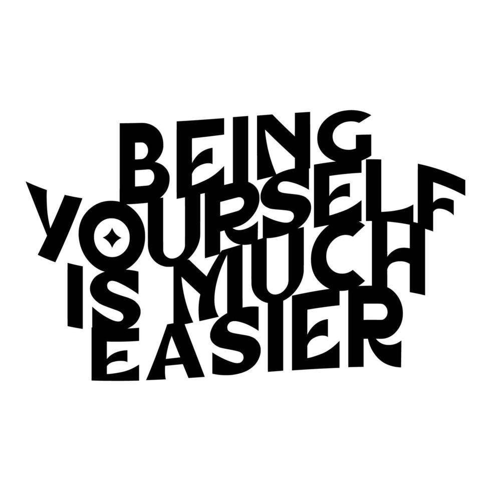 Mental Health Quotes Typography black and white for print vector