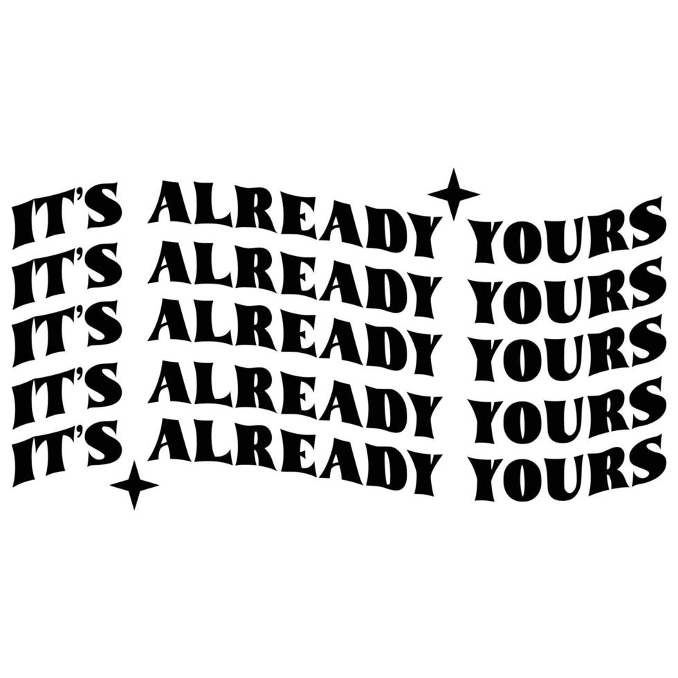 Law of attraction Quotes Typography Black and White vector