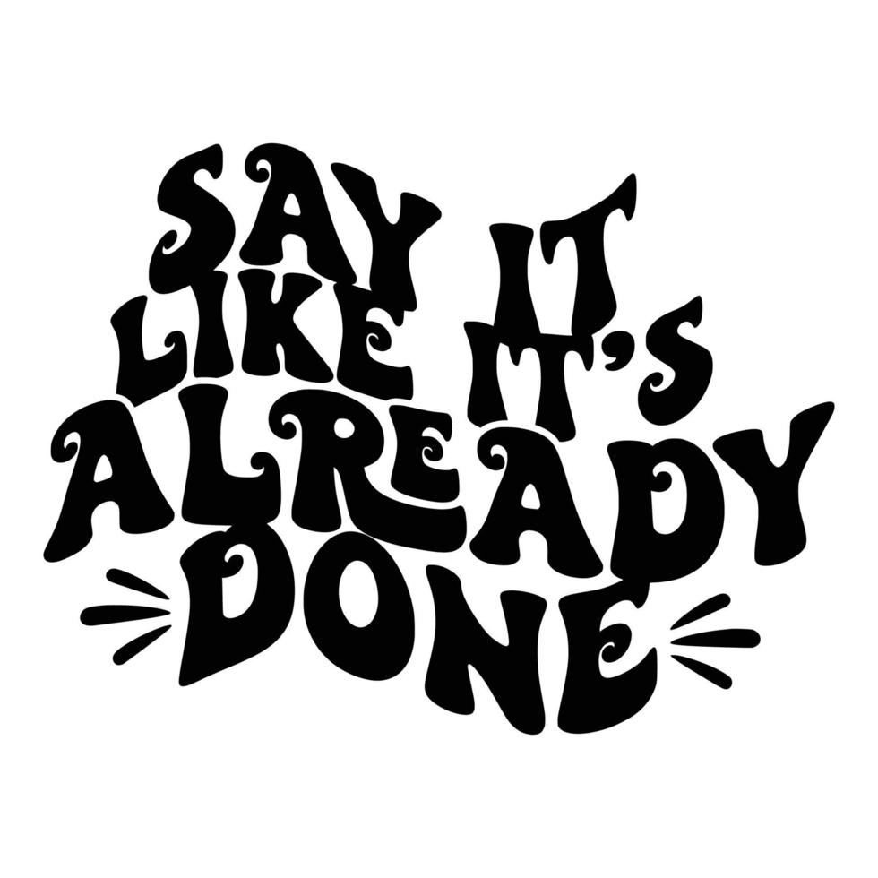 Law of attraction Quotes Typography Black and White vector