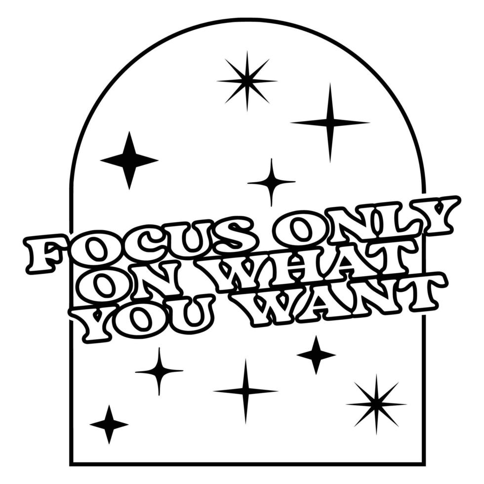 Law of attraction Quotes Typography Black and White vector