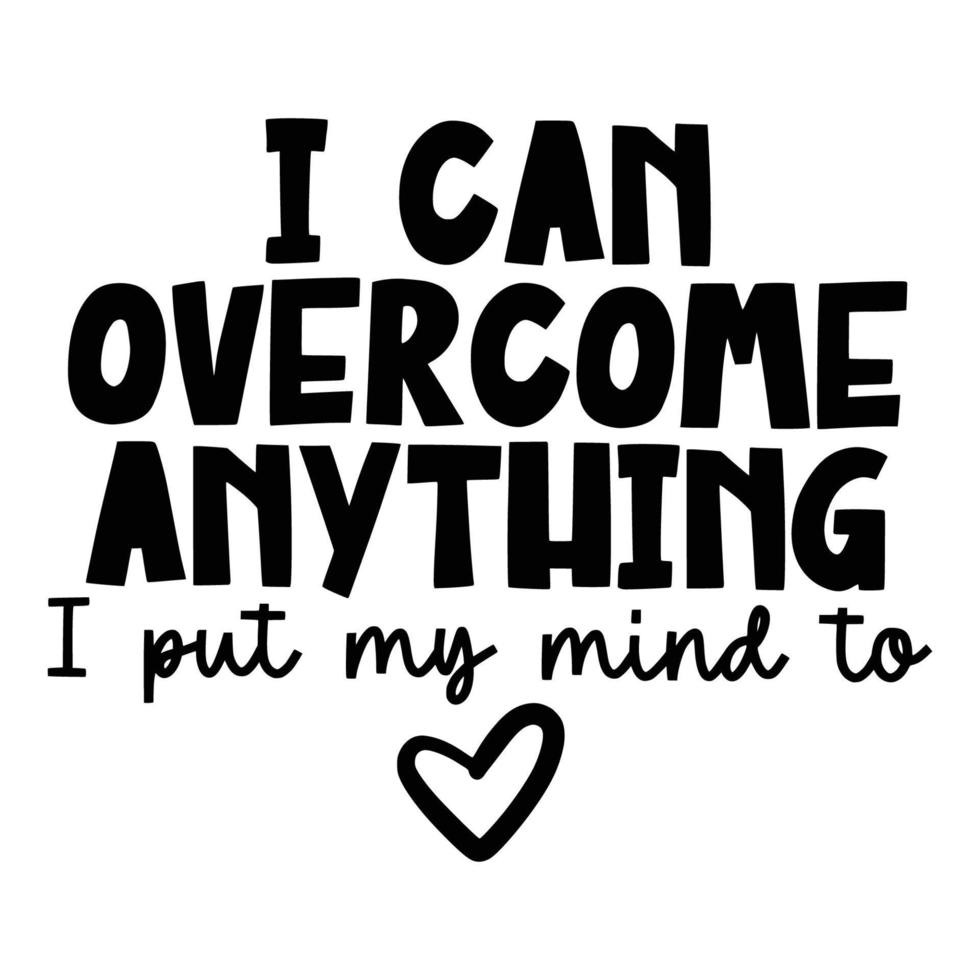 Mental Health Quotes Typography black and white for print vector
