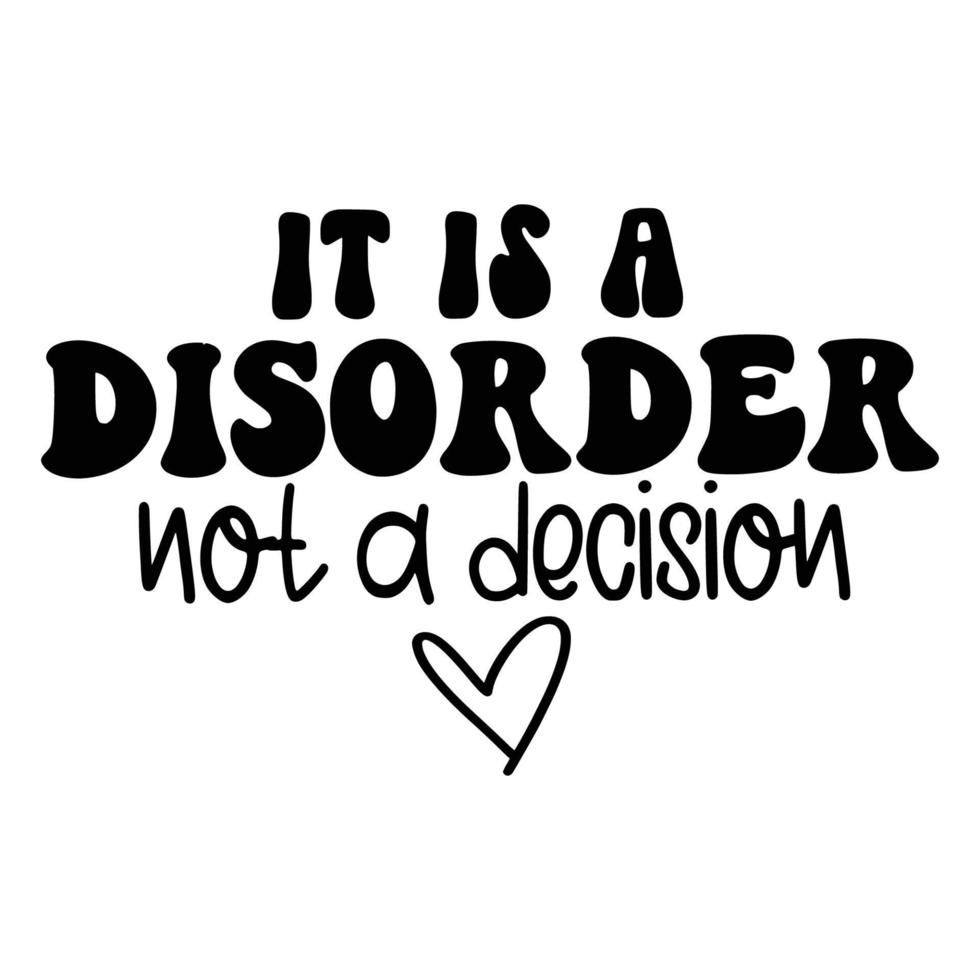 Mental Health Quotes Typography black and white for print vector
