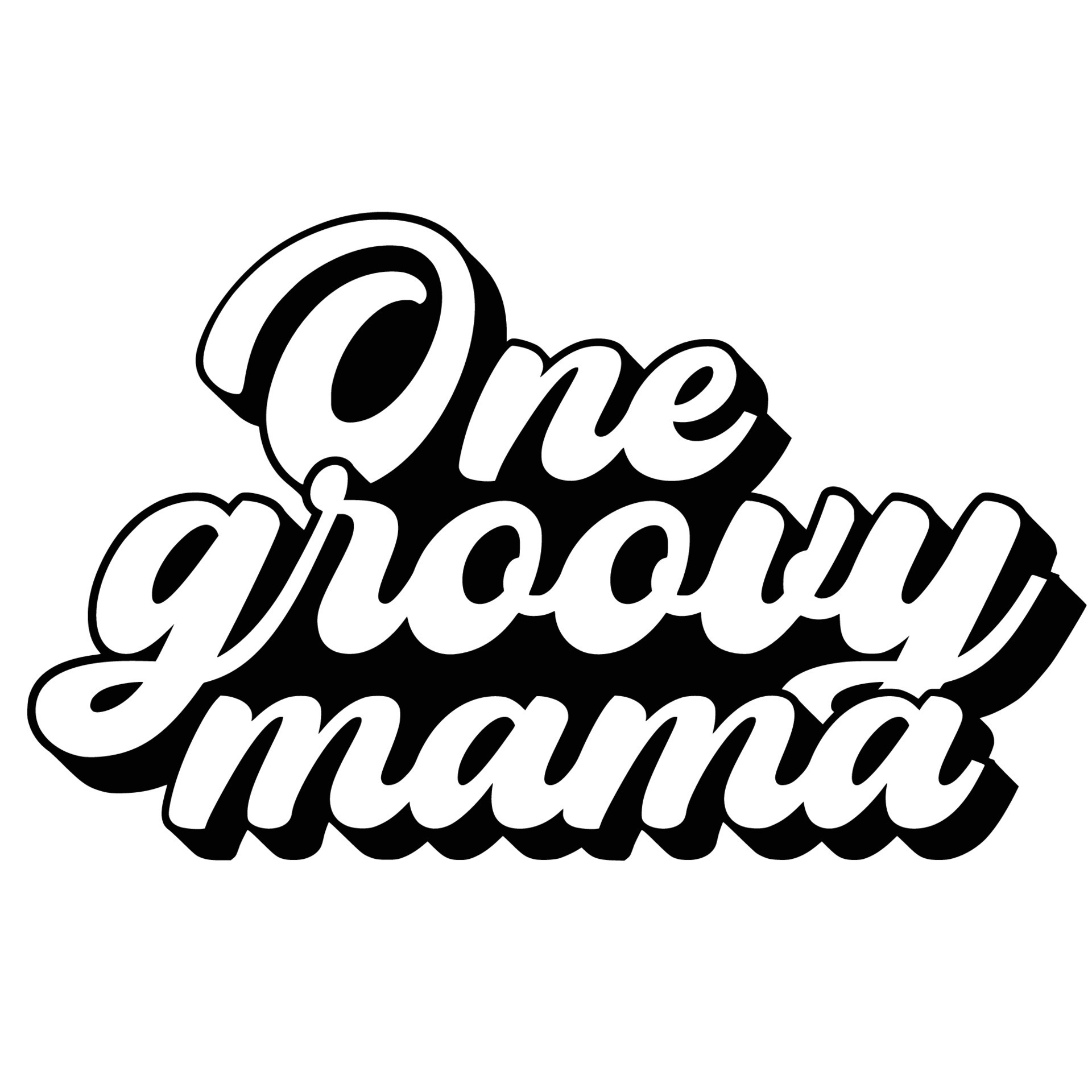 Groovy Quotes Typography Black and White for print 15571710 Vector Art