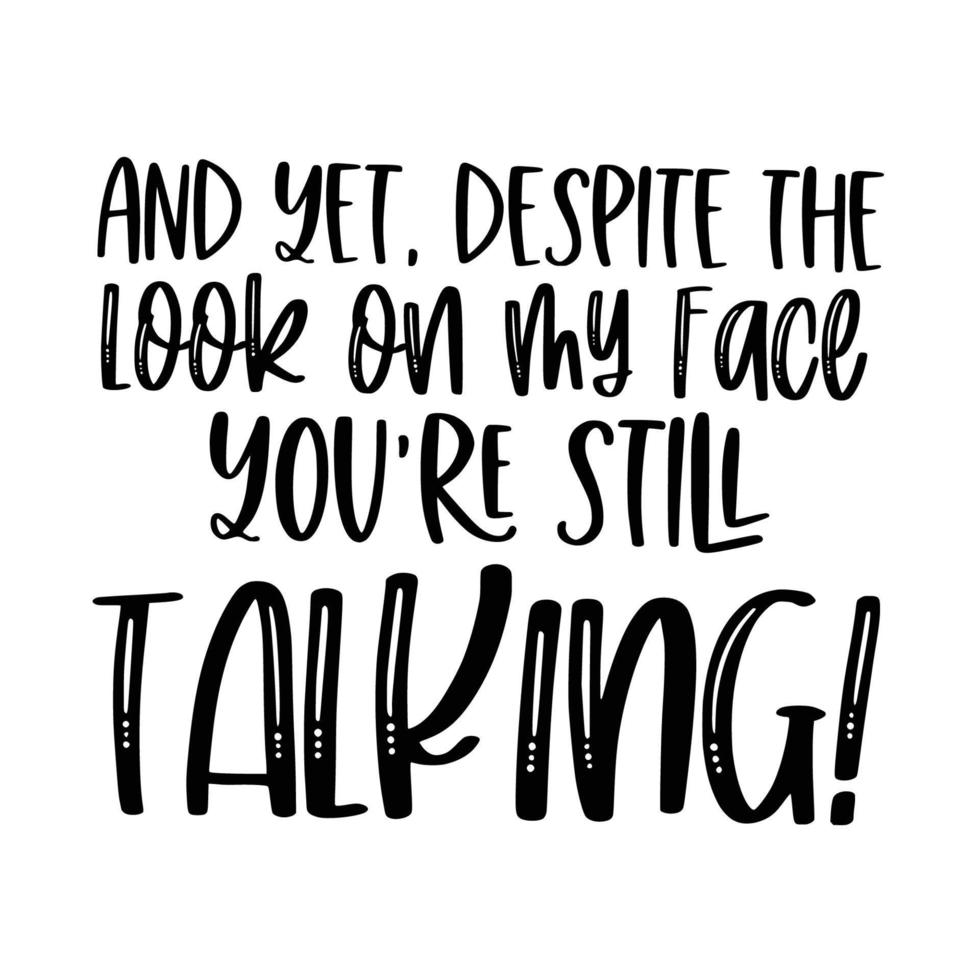 Coffee Quotes Typography Black and White vector