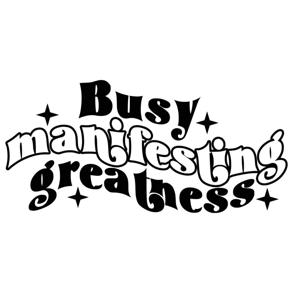 Law of attraction Quotes Typography Black and White vector
