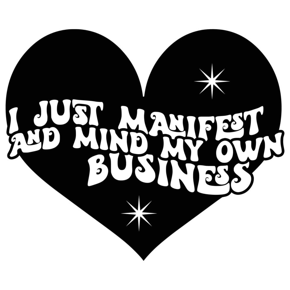 Law of attraction Quotes Typography Black and White vector