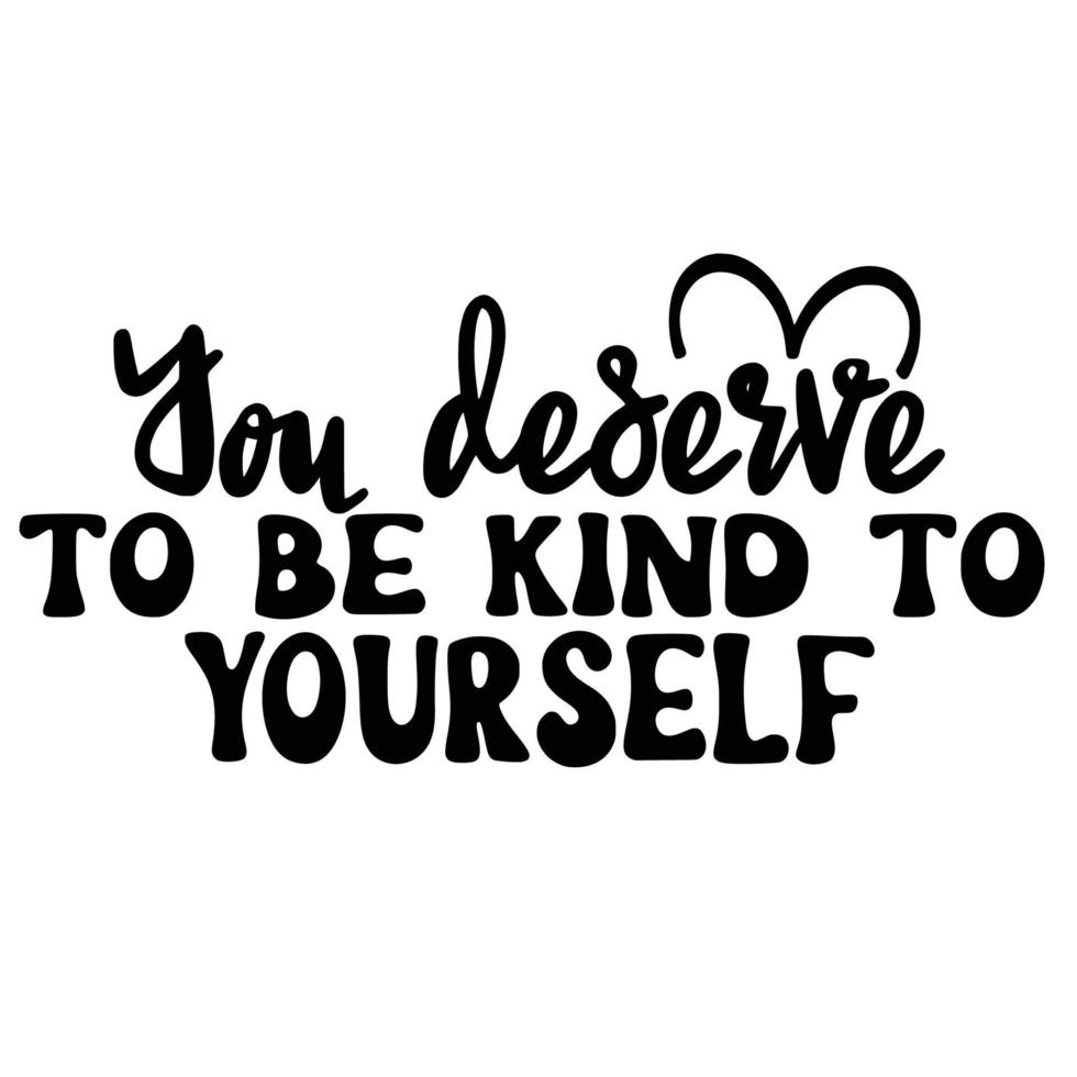 Mental Health Quotes Typography black and white for print vector